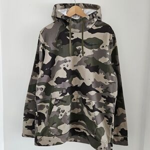 Nike Therma Fit Camo Hoodie Mens Large Pullover Pockets